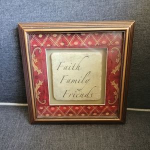 Faith Family Friends Wall Art